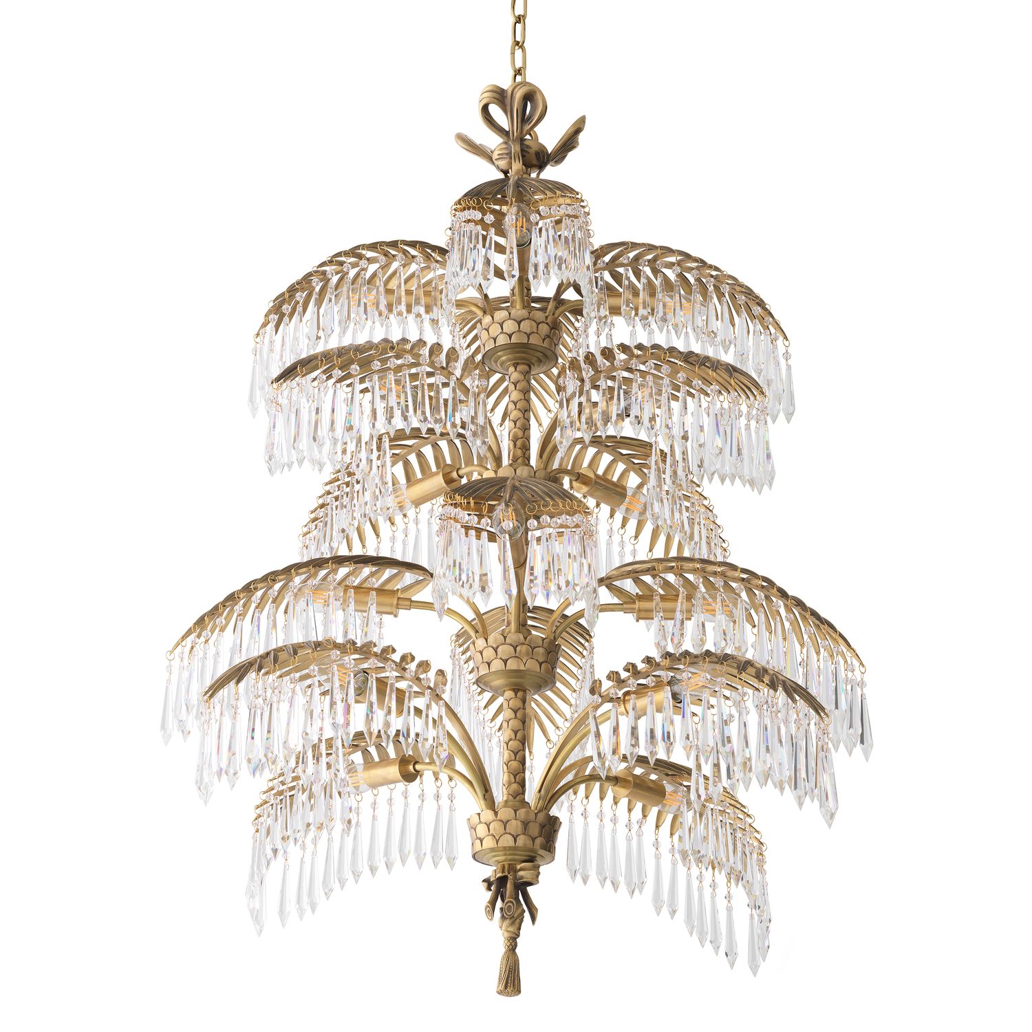 Chandelier Hildebrandt XL vintage brass finish