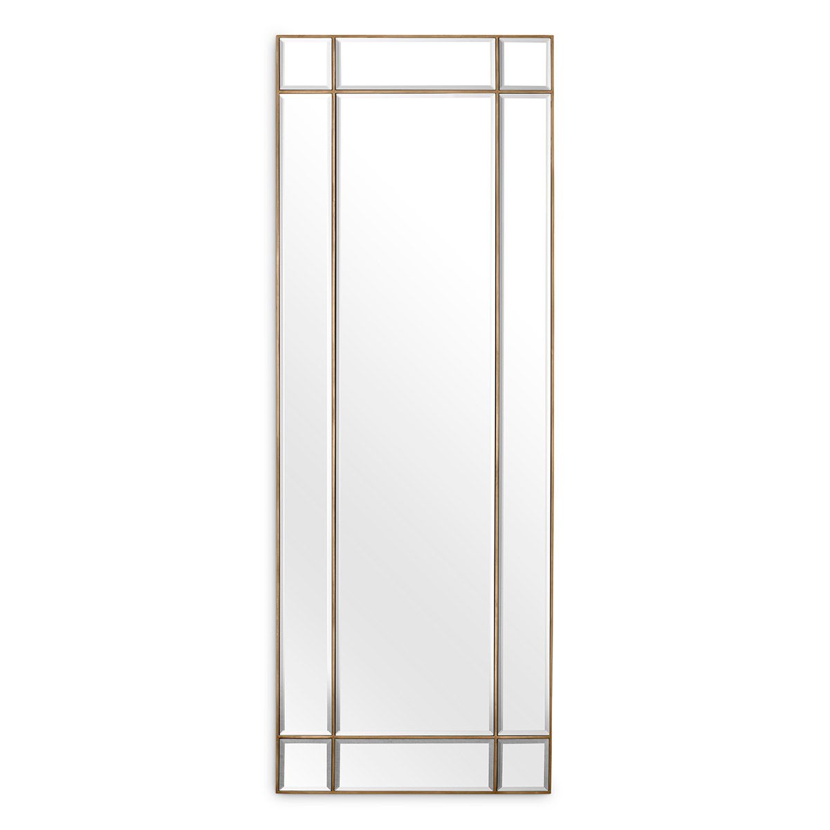 Mirror Beaumont rectangular vintage brass finish