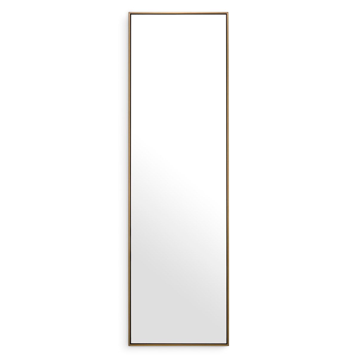 Mirror Redondo L brushed brass finish