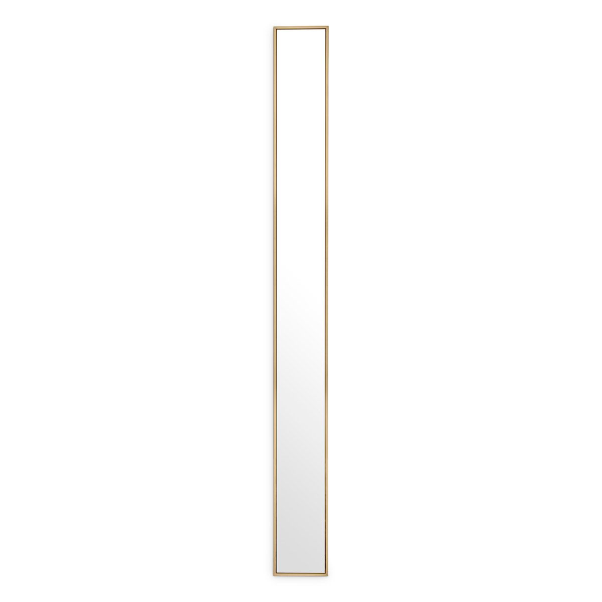 Mirror Redondo brushed brass finish 20 x 200 cm
