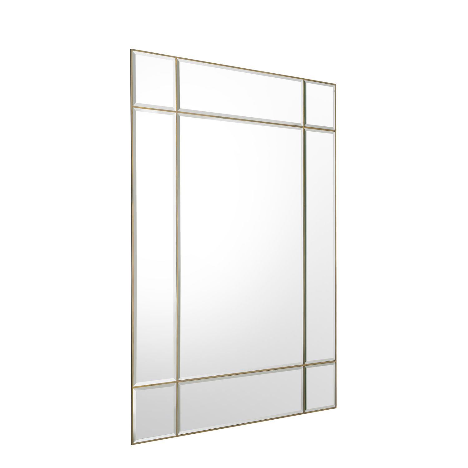 Mirror Beaumont XL vintage brass finish