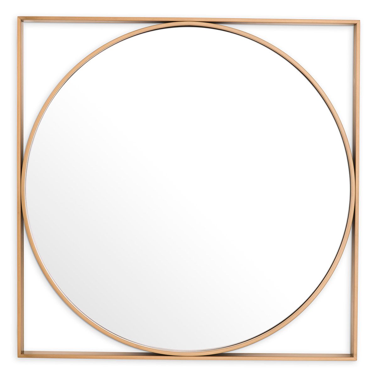 Mirror Montauk brushed brass finish