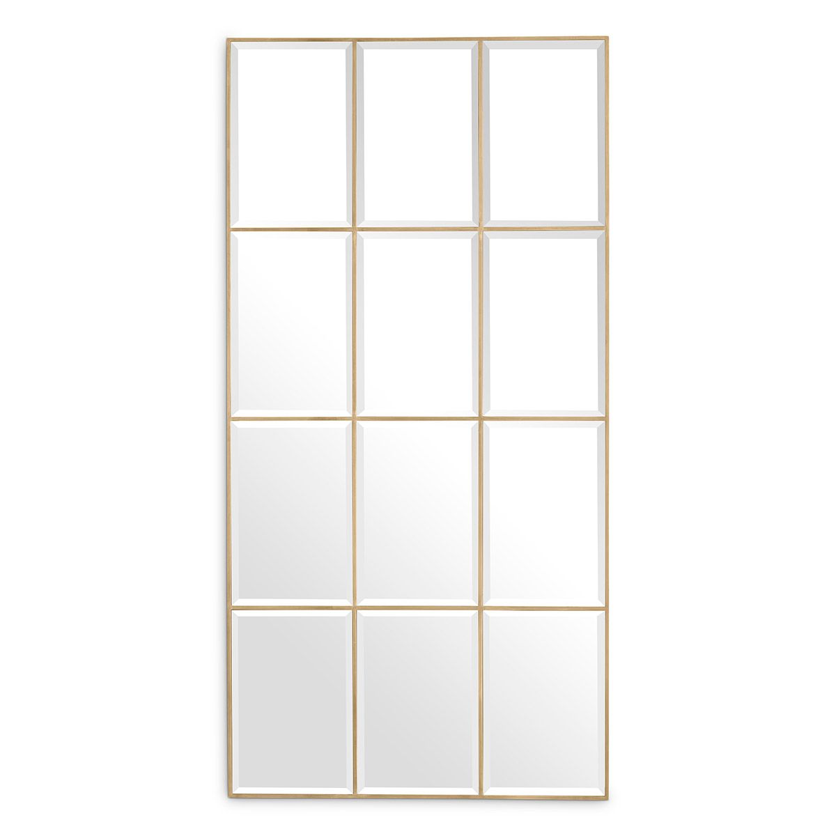 Mirror Kravis vintage brass finish