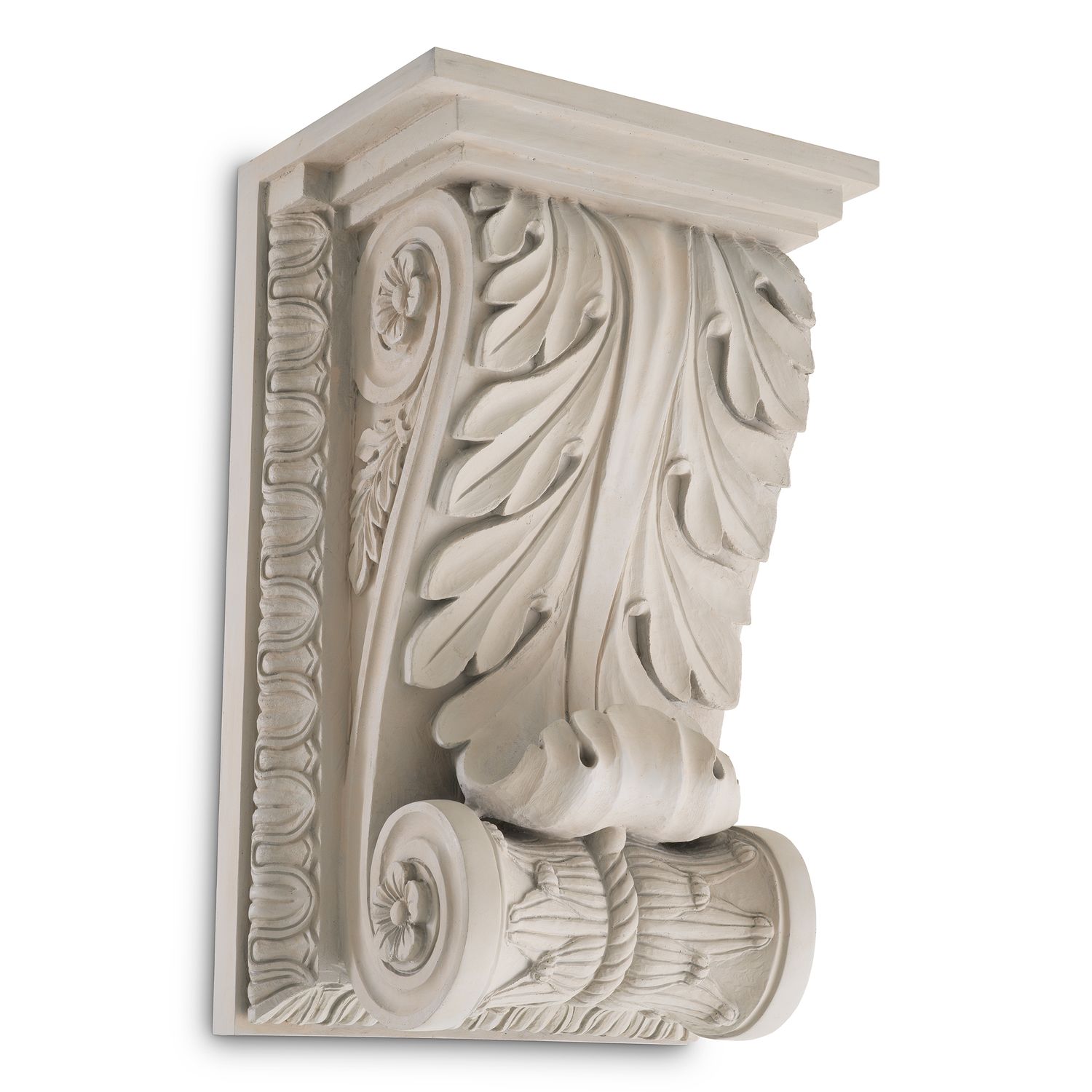 Wall Object Acanthus Scroll antique look finish