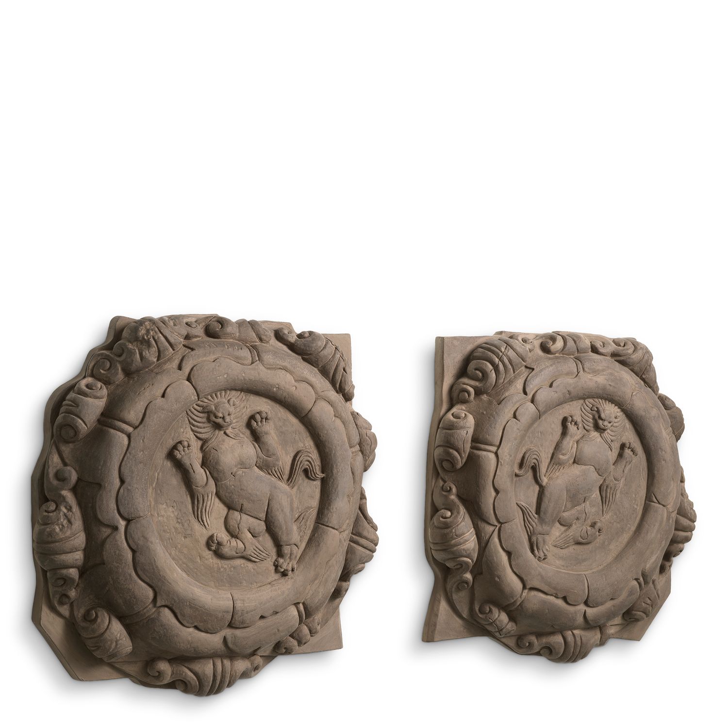 Wall Object Liao sand finish set of 2