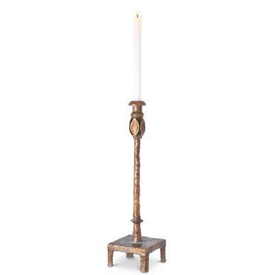Candle Holder Santoro L vintage brass finish