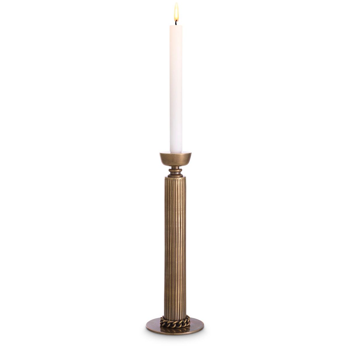 Candle Holder Le Dôme vintage brass finish