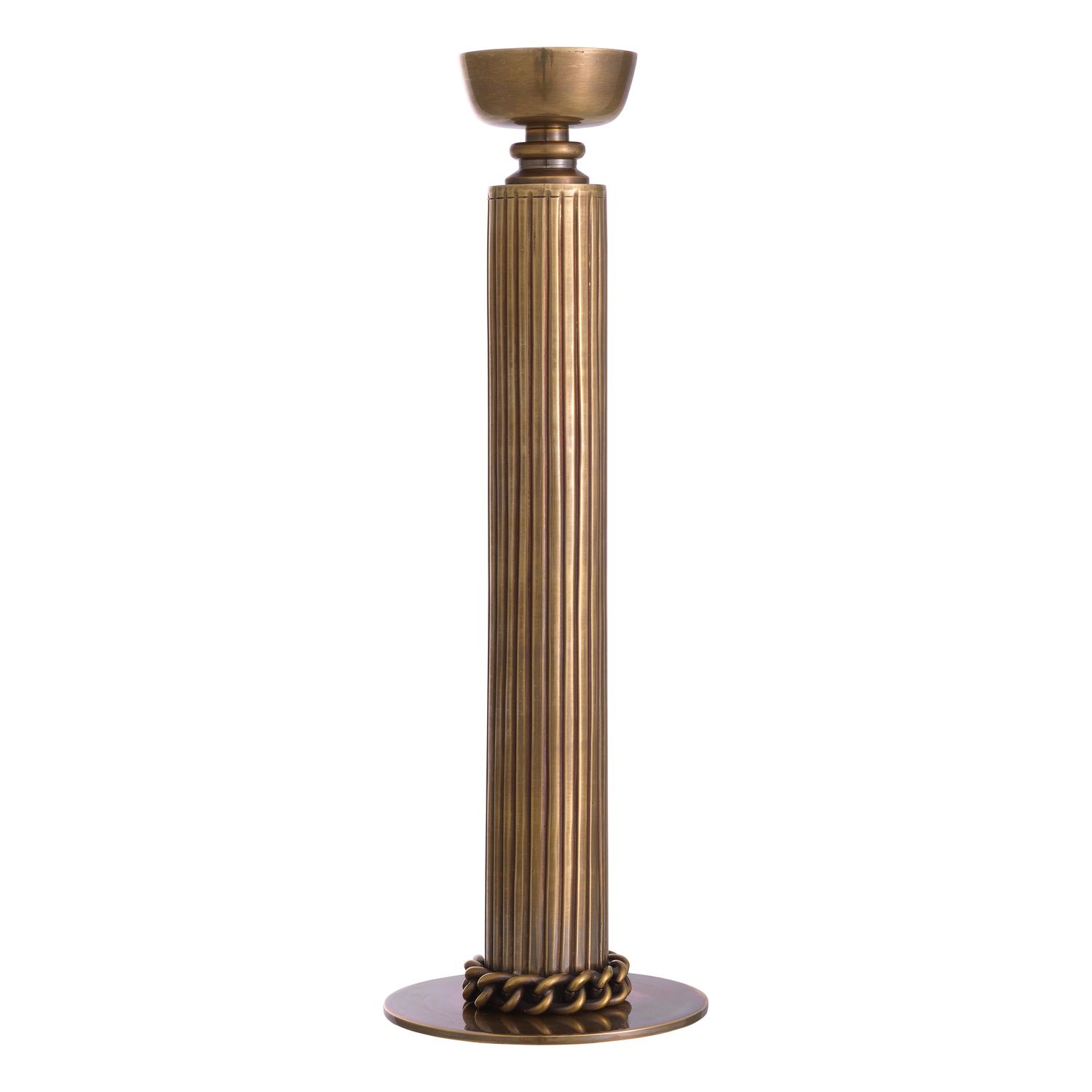 Candle Holder Le Dôme vintage brass finish