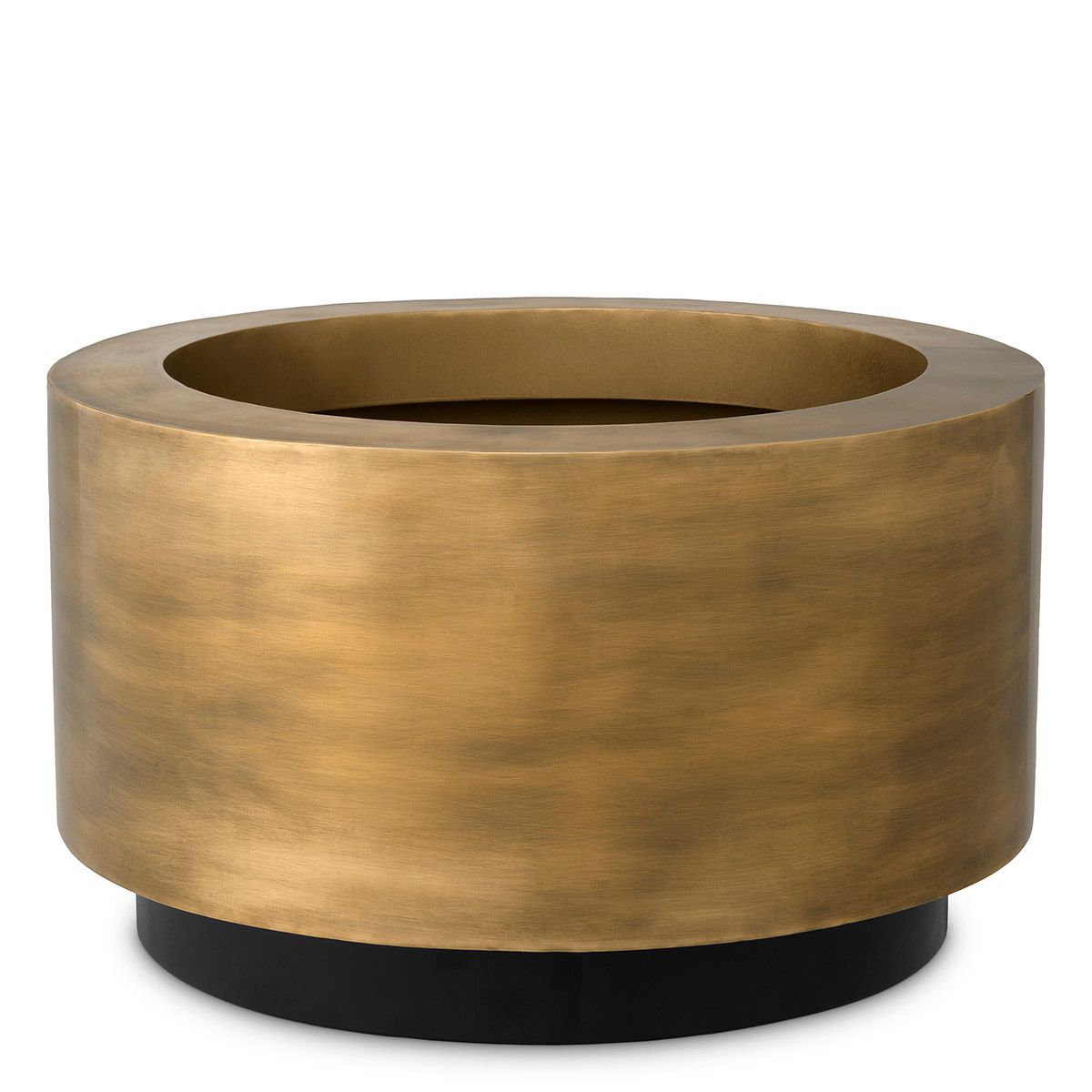 Planter Jasper round XS vintage brass finish ø 60 x H. 35 cm