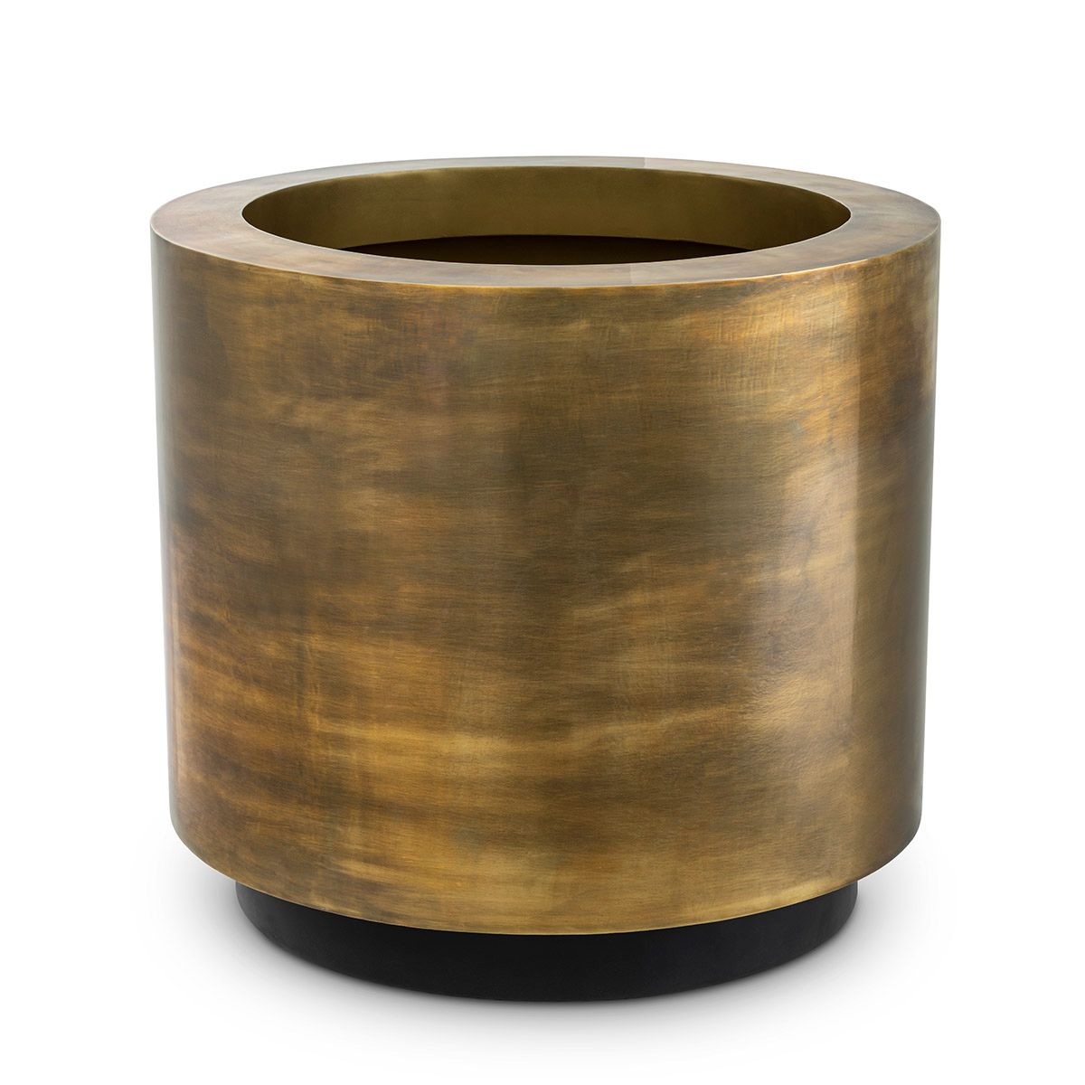 Planter Jasper round S vintage brass finish