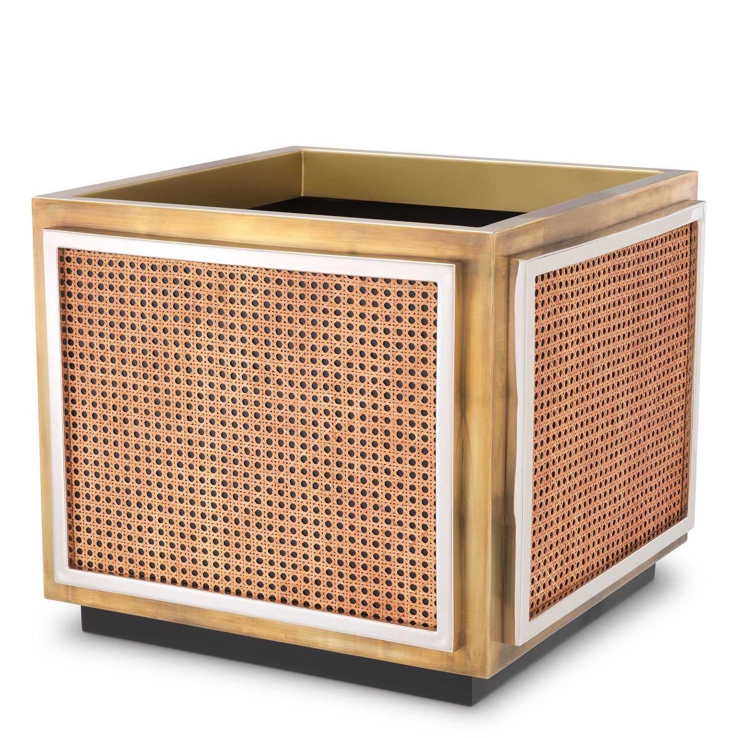 Planter Tropea vintage brass finish