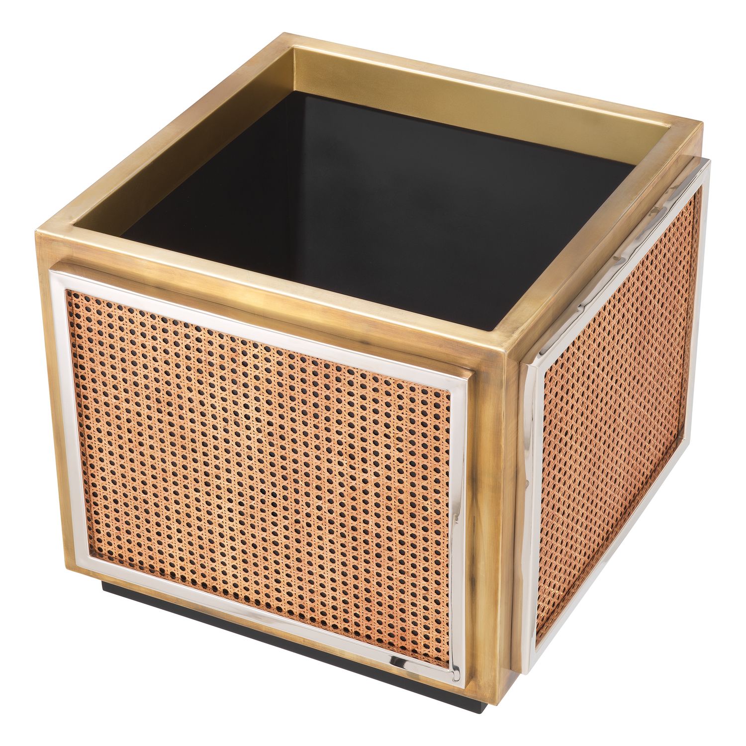 Planter Tropea vintage brass finish