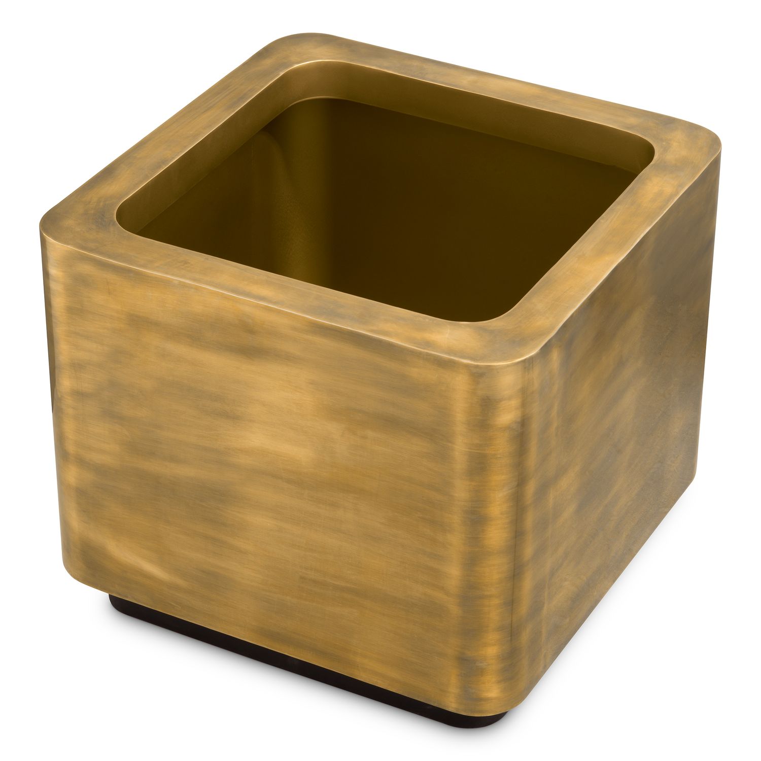 Planter Jasper square M vintage brass finish 70 x 70 x H. 60 cm