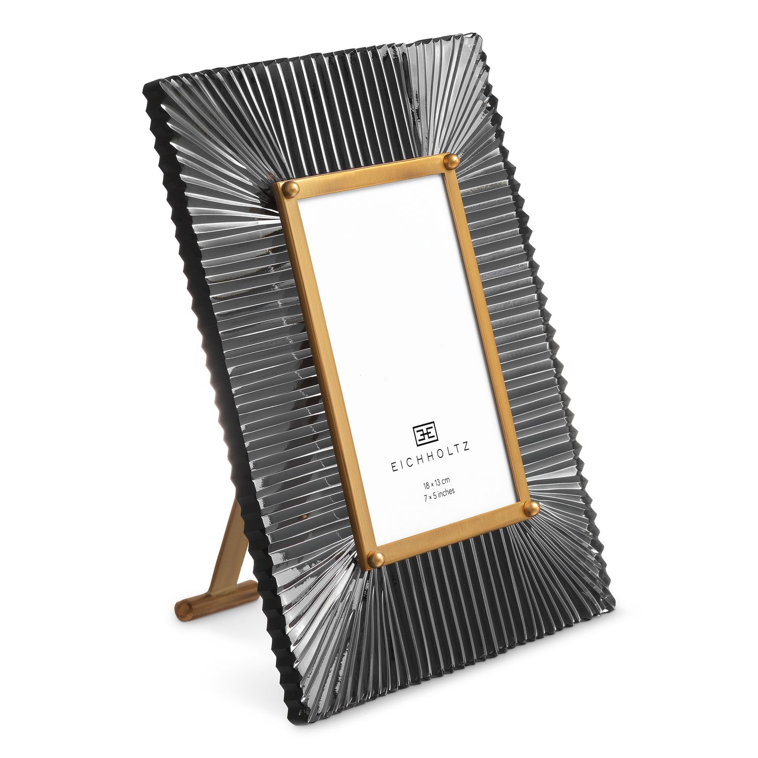 Picture Frame Camille antique brass finish smoke glass