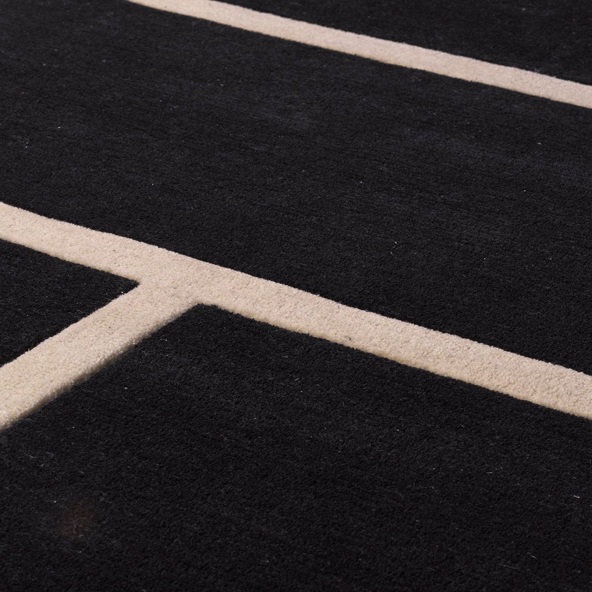 Rug Omar black off-white 300 x 400 cm