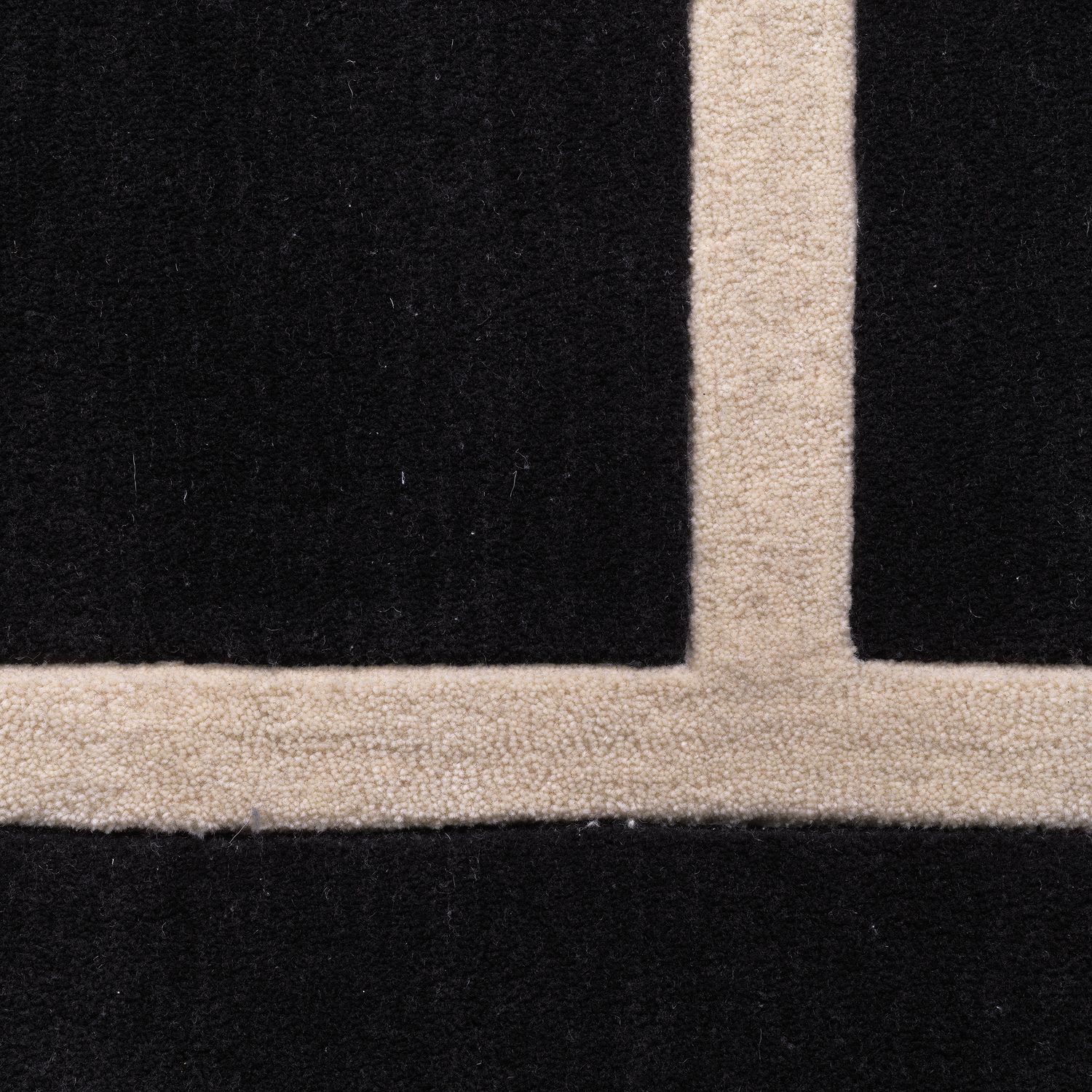 Rug Omar black off-white 300 x 400 cm