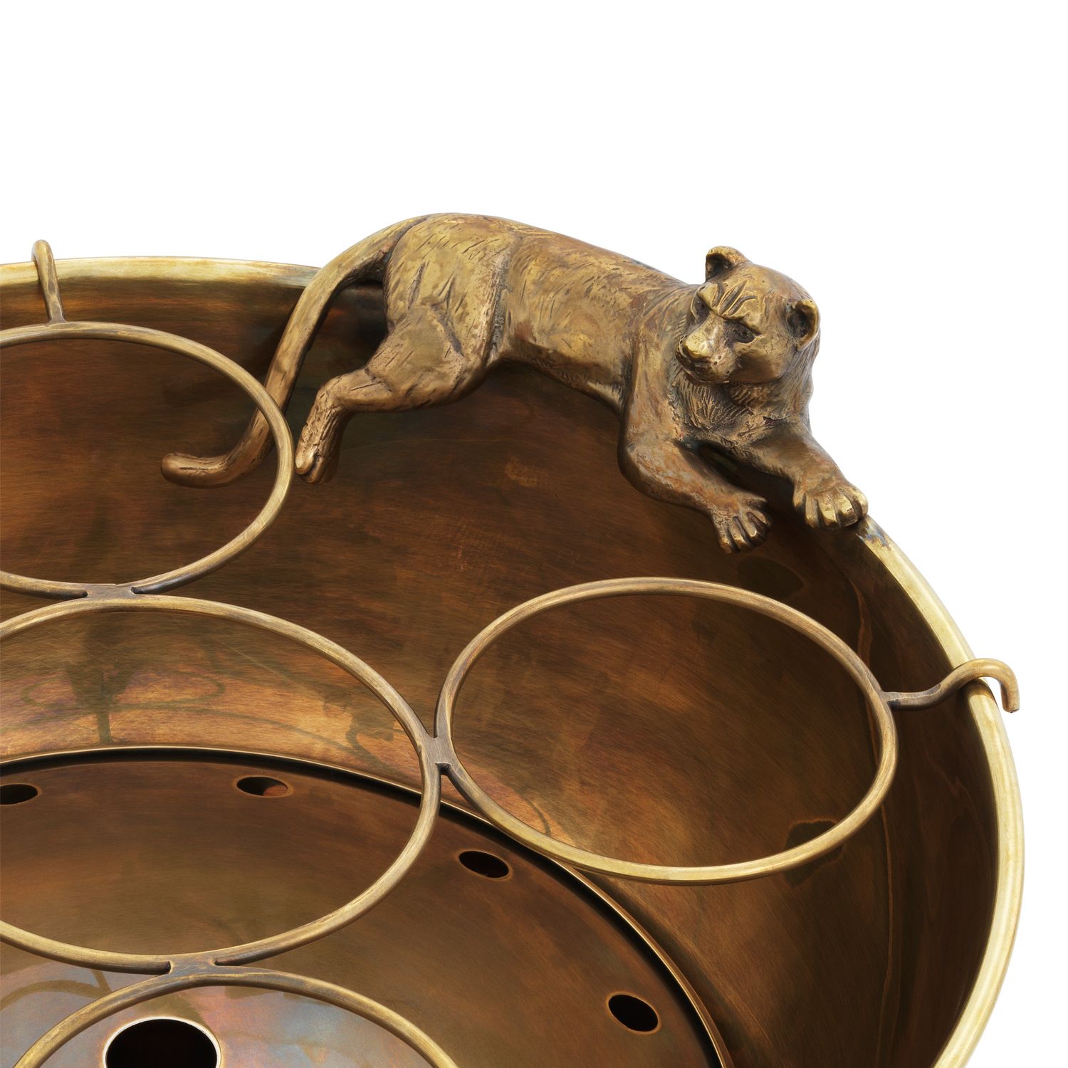 Champagne Cooler Jordan vintage brass finish