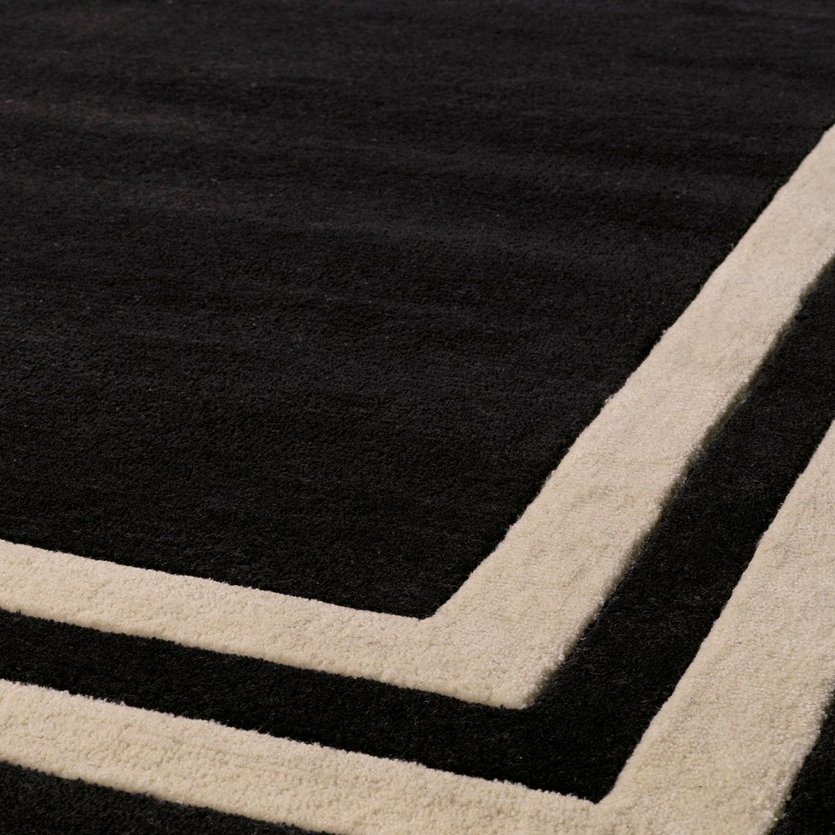 Rug Celeste black &amp; off-white 200 x 300 cm