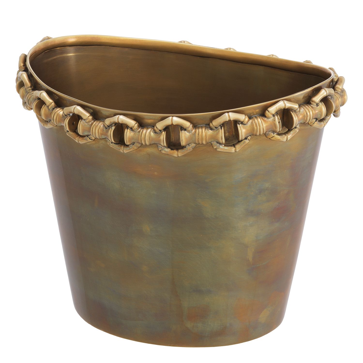 Wine Cooler Clementine vintage brass finish