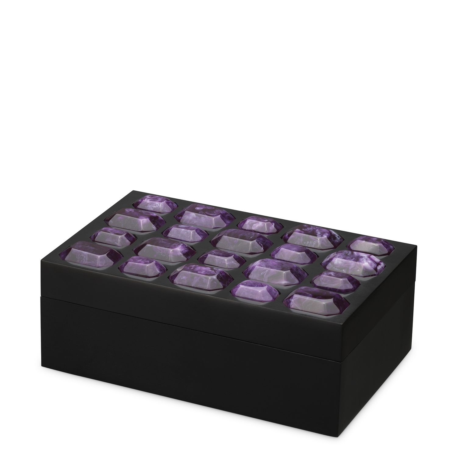 Box Lucida S faux amethyst