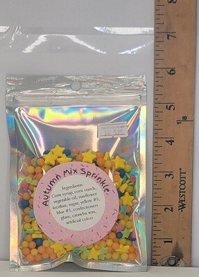 Autumn Party Mix Sprinkle Stars