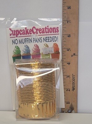 Cupcake Baking Cups Gold