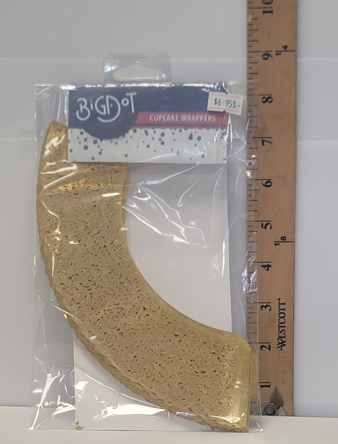 Cup Cake Wrappers Gold-3 18pk