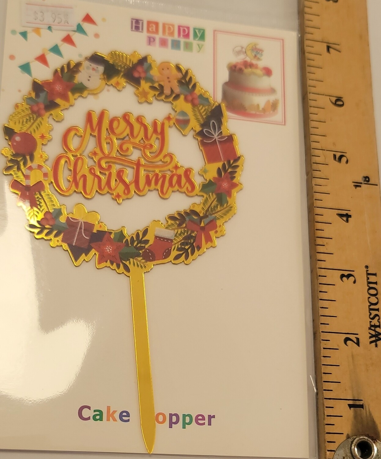 Christmas Cake Toppers-Christmas Wreath