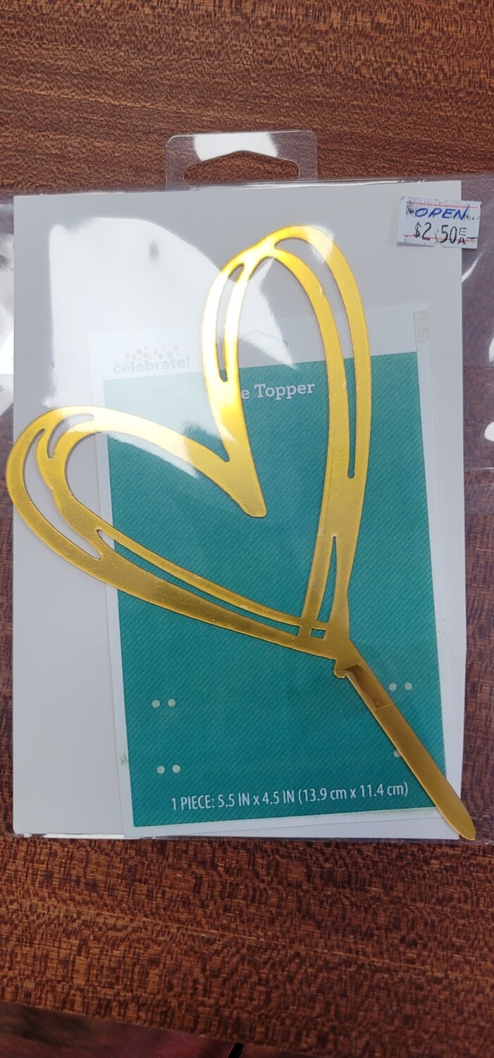 Heart Topper- open heart