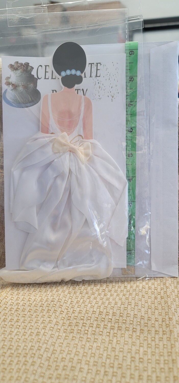 Lady Silhouette Cake Topper- White