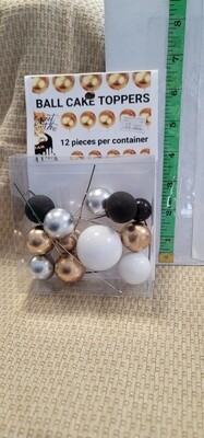 Ball Cake Toppers- Mixed