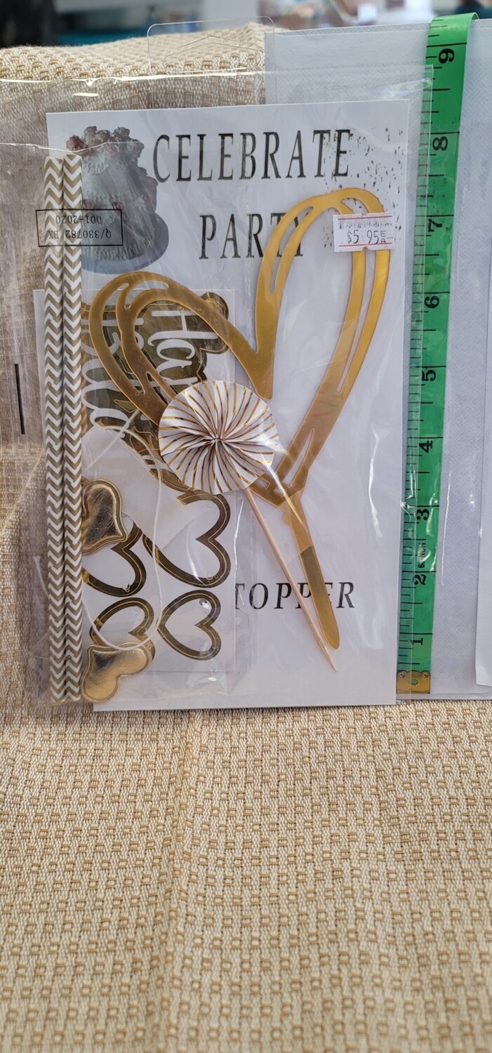Happy Birthday Banner w/ open heart pkg