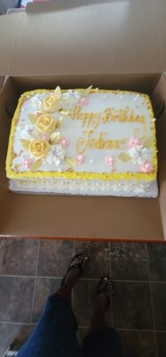 1/4 Quarter Sheet Cake