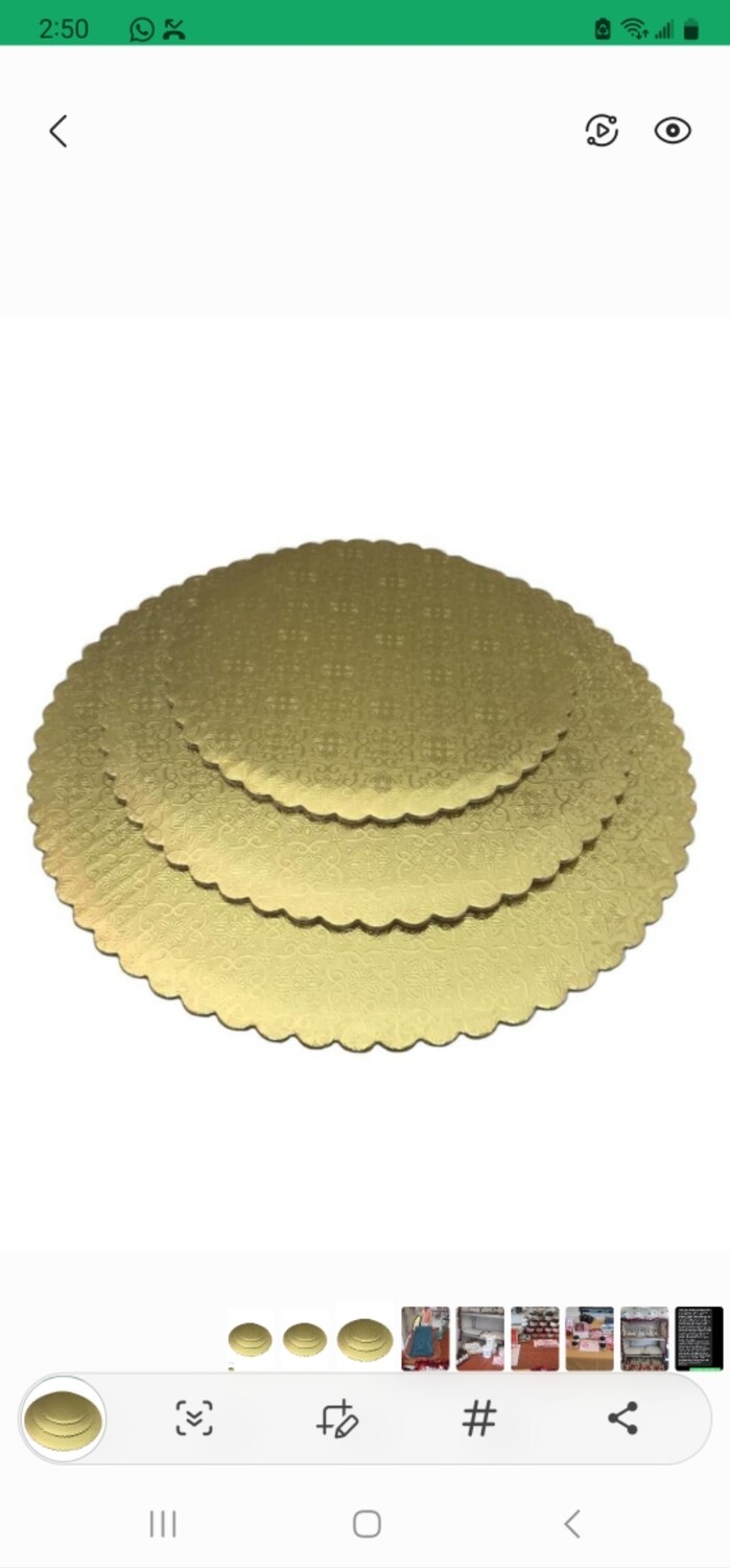 12&quot; Cake Circle- Scalloped God