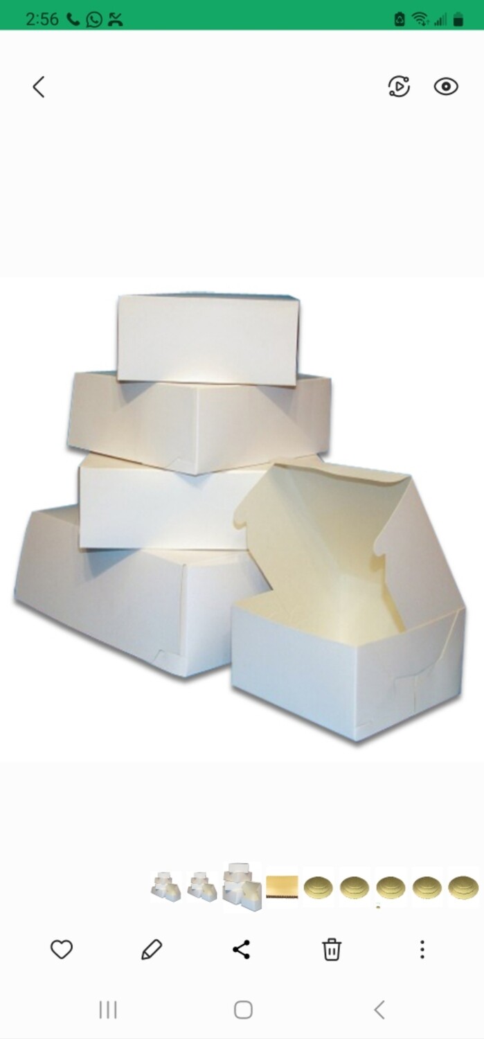 1/4 Sheet Standard cake box