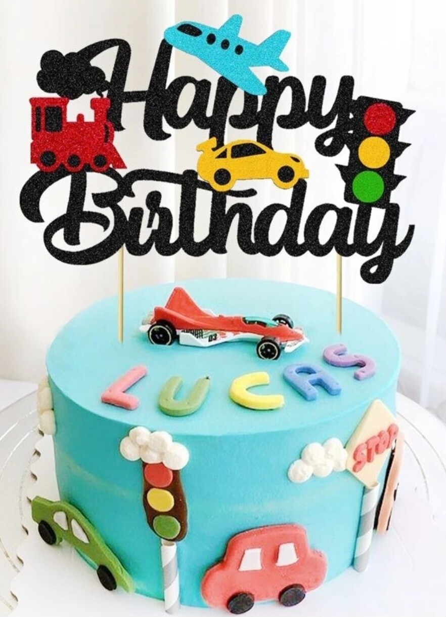 Traffic/Transportation Cake Toppers