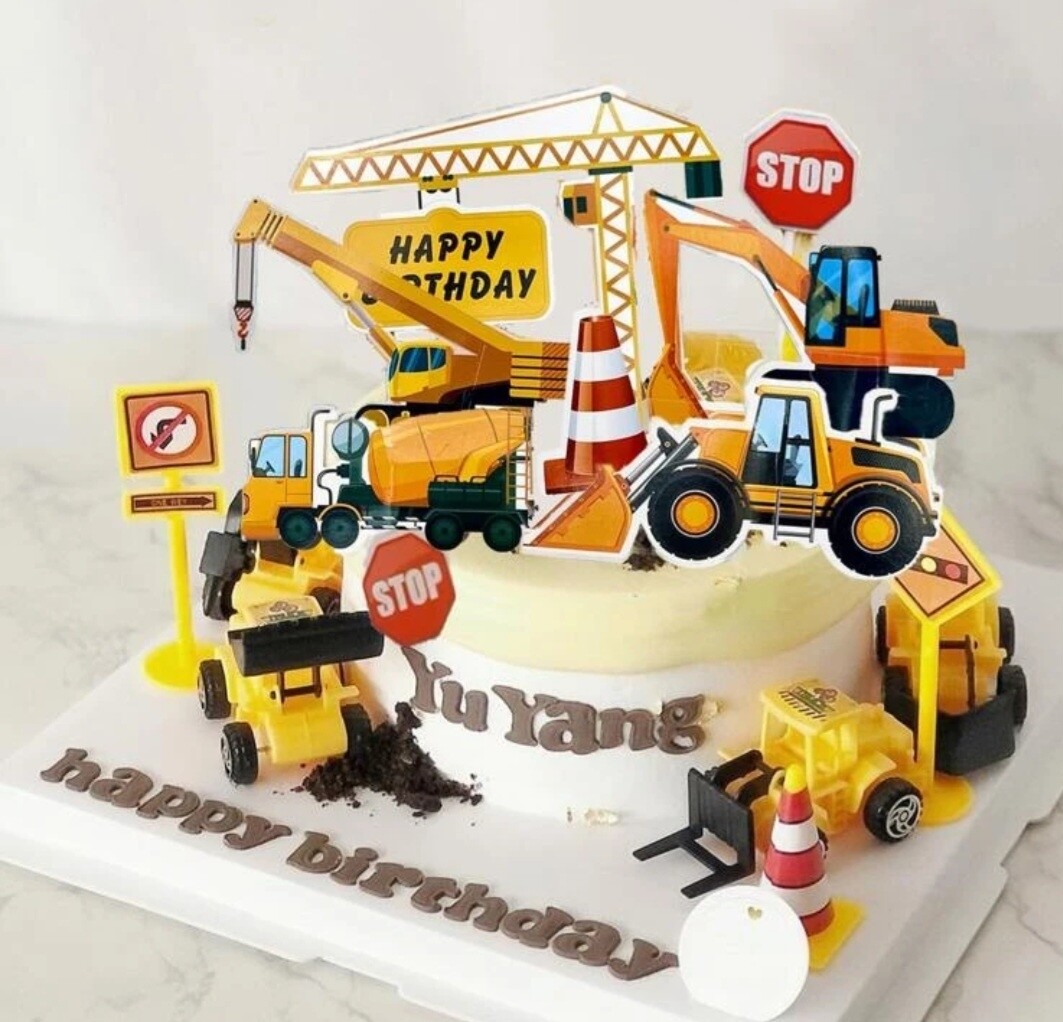 Construction Cake Topper