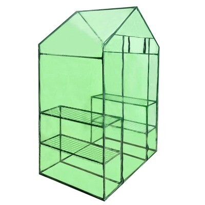 Walk-in Greenhouse with 4 Shelves (植物の棚)