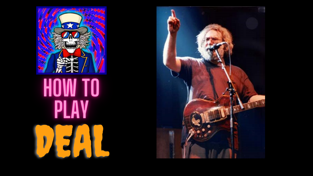 How to Play - &quot;Deal&quot; - Jerry Garcia guitar parts - all chords + finger-picking pattern + solo w TAB