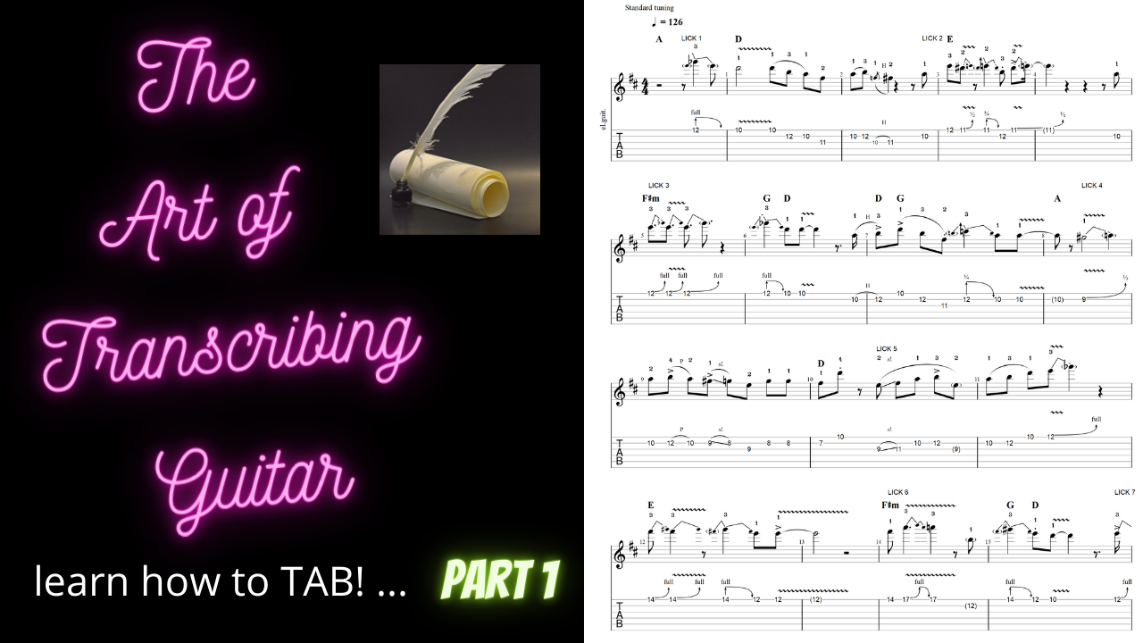 How to &quot;TAB&quot; - Intro to Transcribing (using Guitar Pro 7.5)