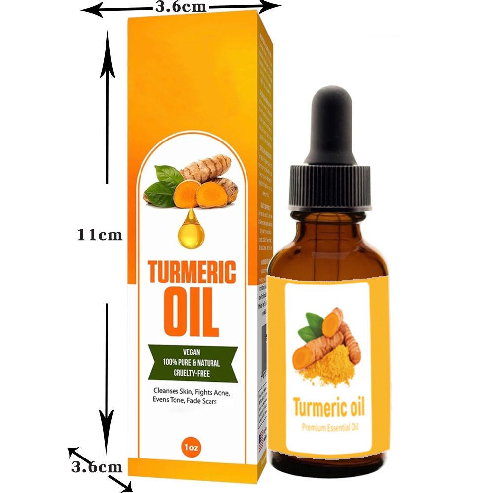 Cross-border Foreign Trade Turmeric Essenc Turmeric Essence Facial Ginger Turmeric Essential Oil Ginger Oil, Product Specifications: Turmeric ilic oil ginger facial essential oil [no. 1 english packaging box. cross -overseas trade foreign foreign]
