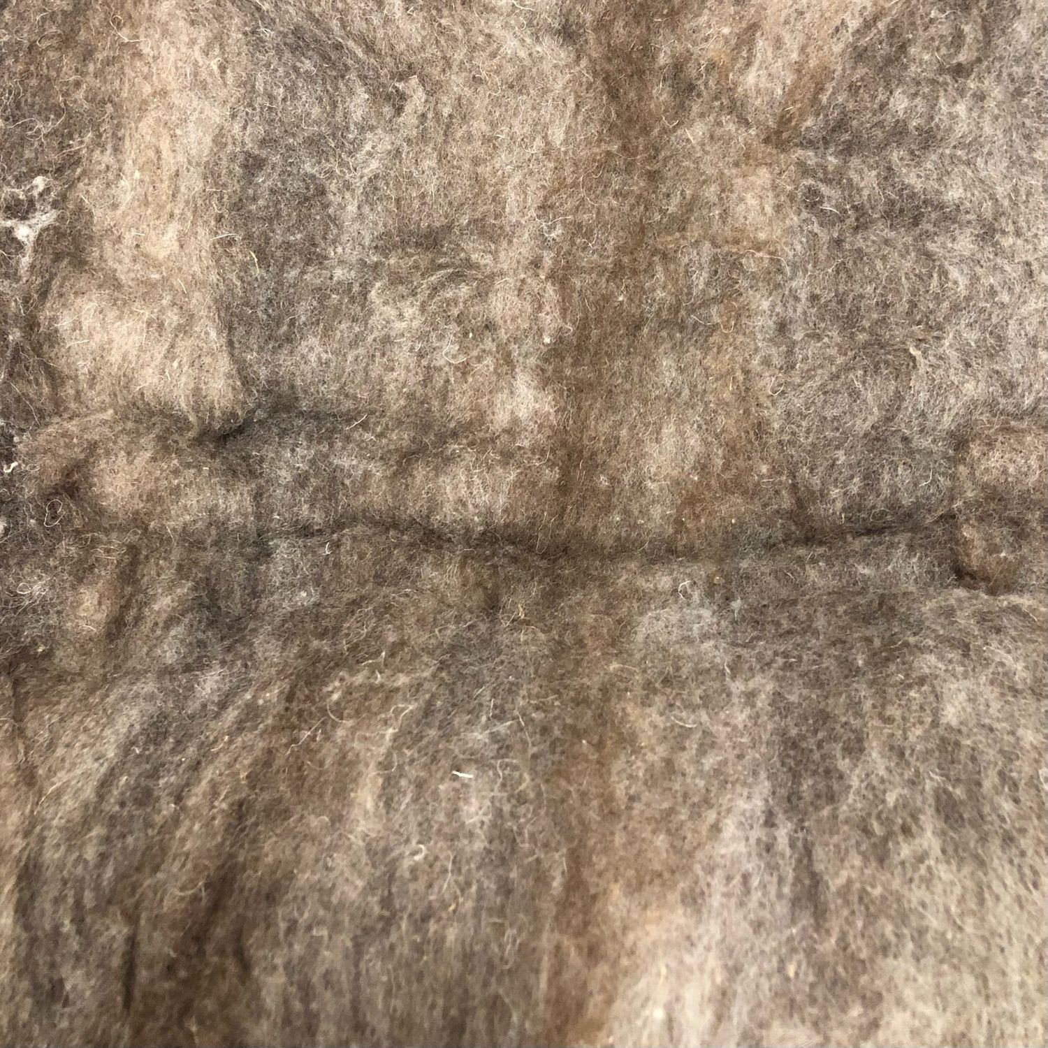 Nappe cardée grise naturelle | 100 g | Undyed grey carded batt