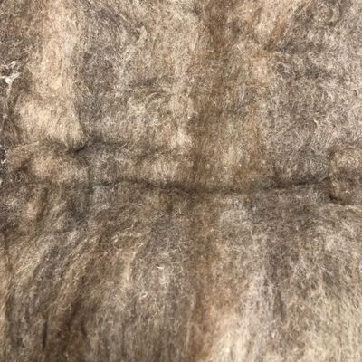 Nappe cardée grise naturelle | 100 g | Undyed grey carded batt