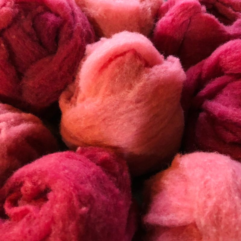 Nappe cardée en teinture naturelle | 25 g | Naturally dyed carded batt