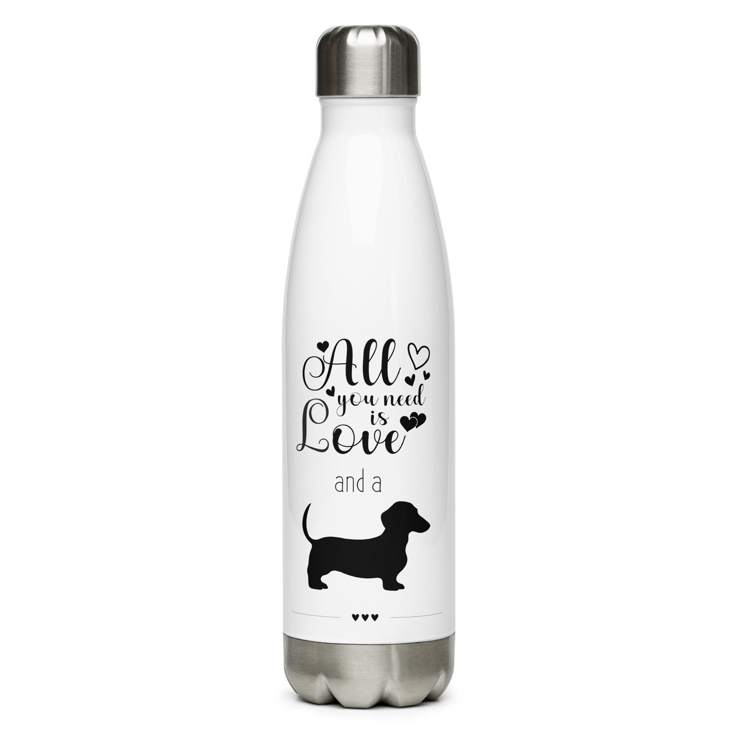 Trinkflasche "All you need is love and a Dackel"