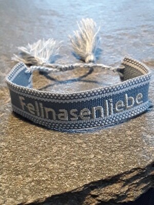 Kordelarmband &quot;Fellnasenliebe&quot;