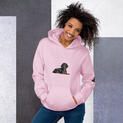 Hoodie &quot;Dackel&quot;, Unisex