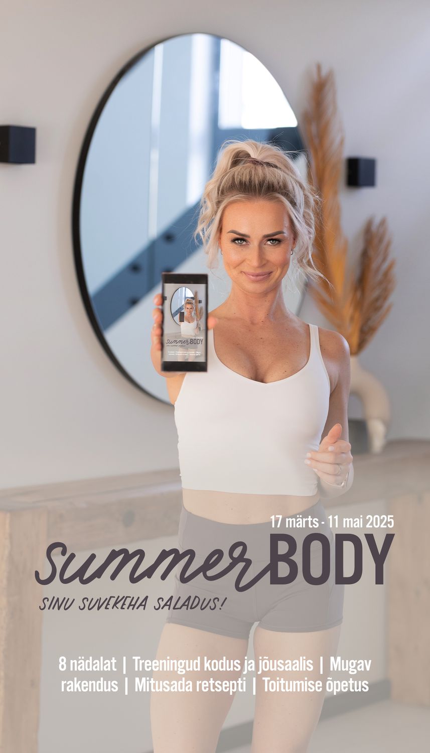 SUMMERBODY toitumine &amp; treeningud rakenduses