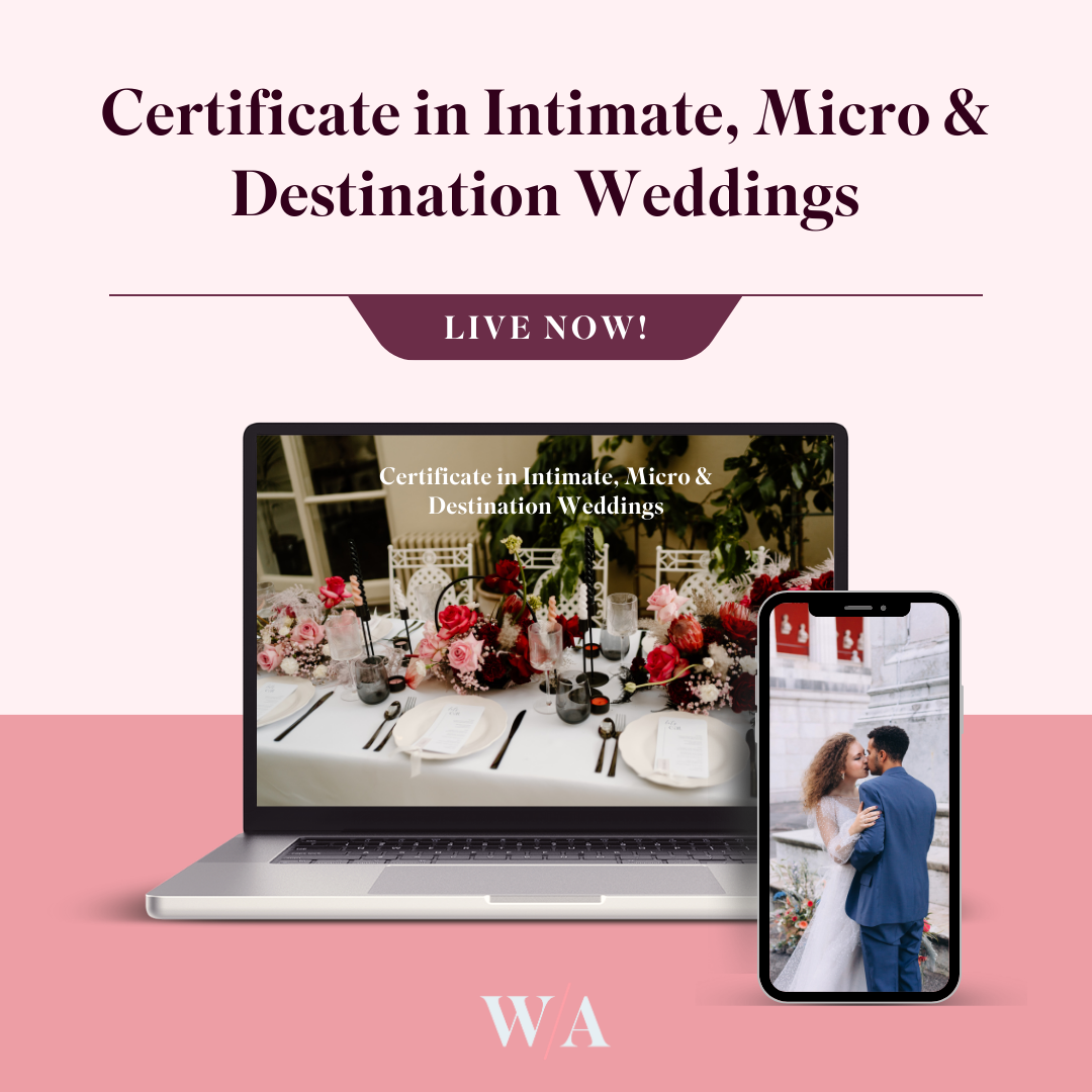 Certificate in Intimate, Micro & Destination Weddings