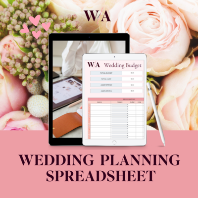 Wedding Planning Spreadsheet